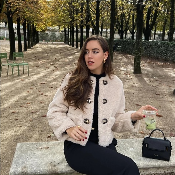 Zara Jackets & Coats Zara Faux Shearling Jacket With Lobster Clasps Poshmark